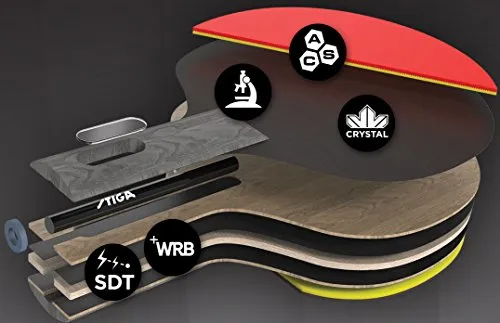 Stiga Balsa Evolution Table Tennis Racket (Multicolour).