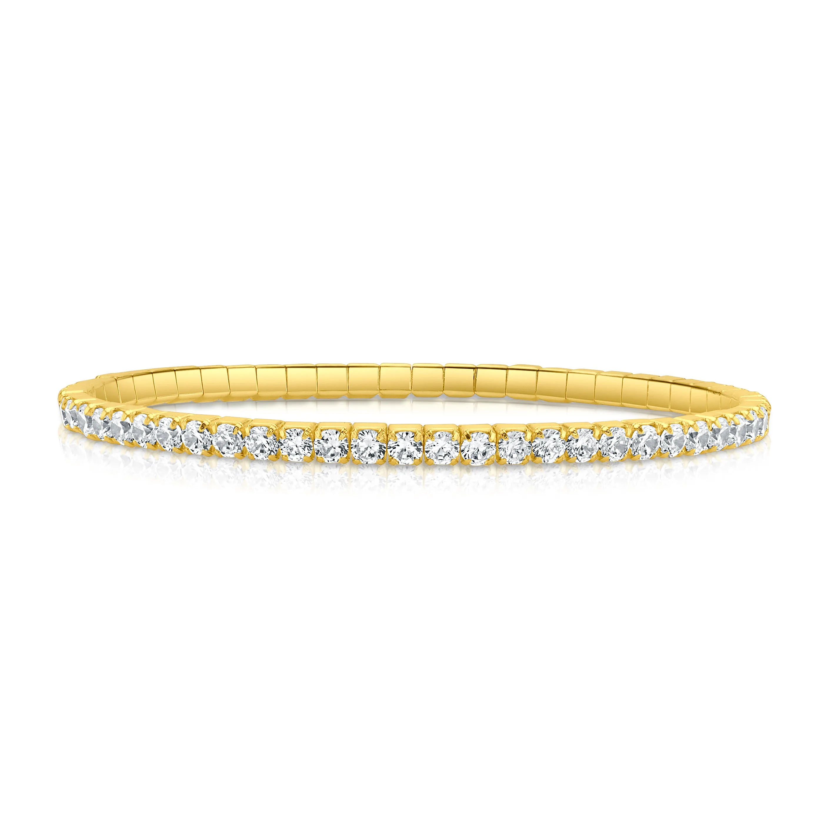 STRETCH TENNIS BRACELET, GOLD