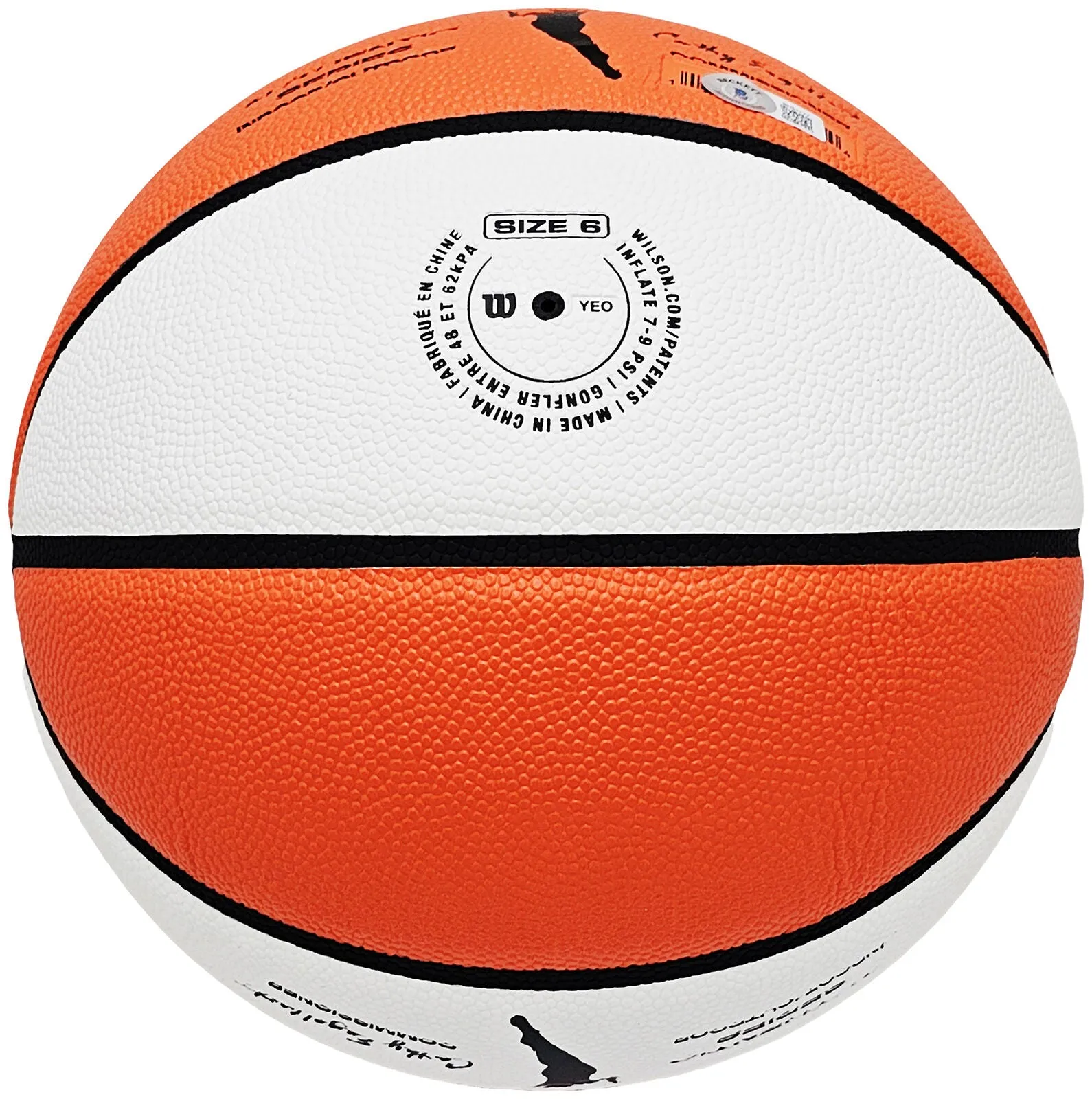 SUE BIRD AUTOGRAPHED WHITE PANEL BASKETBALL STORM 4X WNBA CHAMPS BECKETT 214844