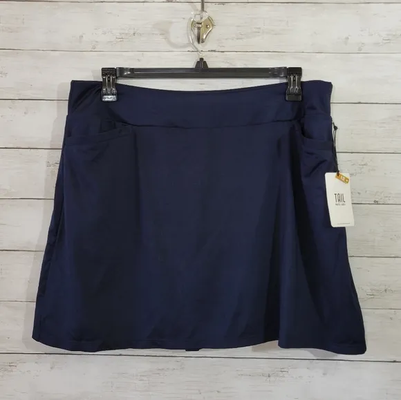 Tail Ladies Mulligan 18″ Dark Navy Golf Tennis Skort Size Large