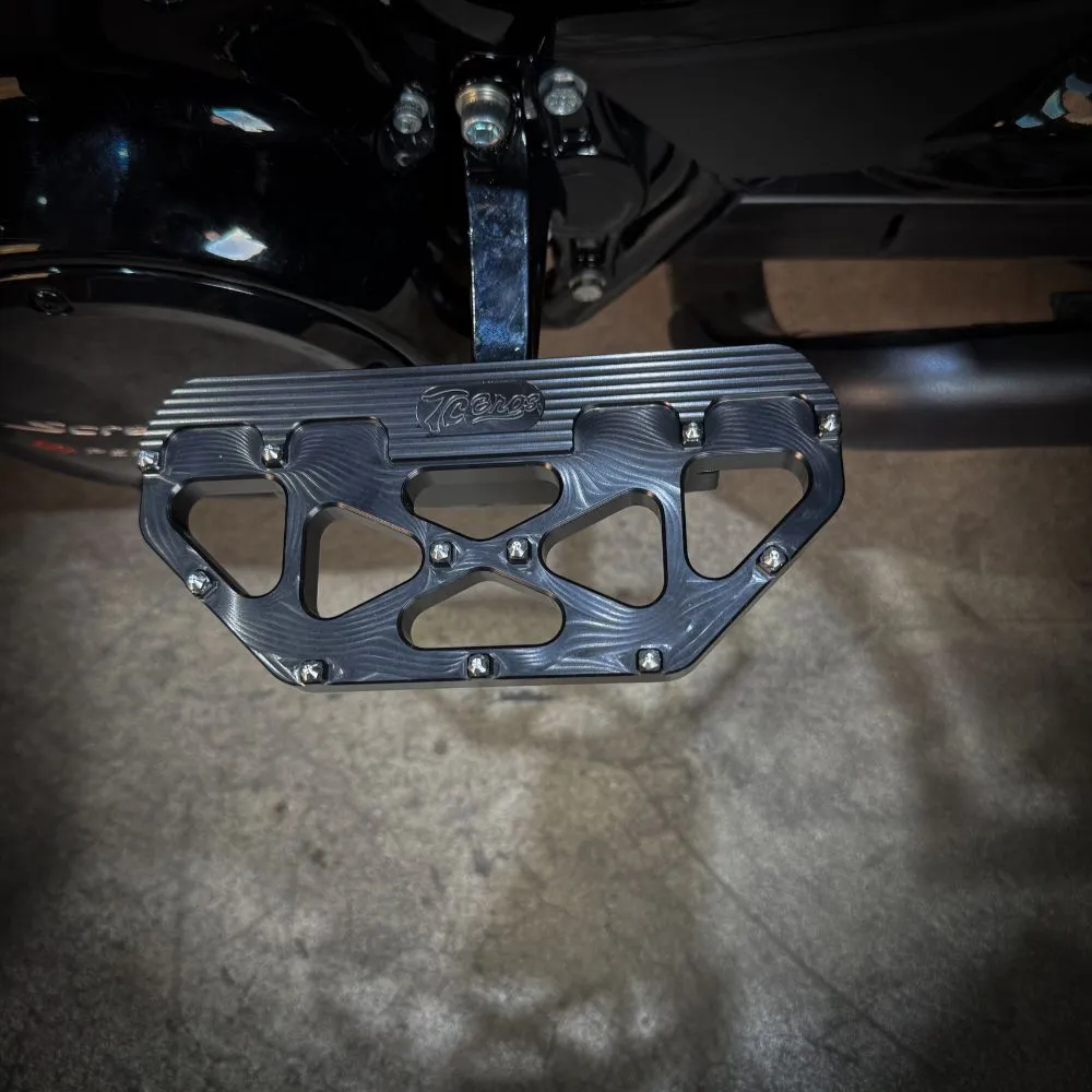 TC Bros. Pro Series MX Passenger Floorboards for Harley Davidson Bagger Touring Models
