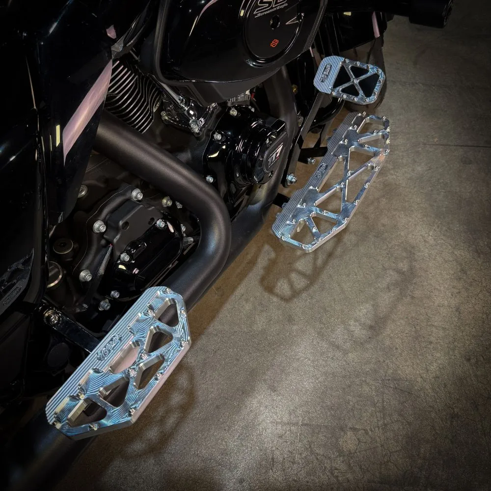 TC Bros. Pro Series MX Passenger Floorboards for Harley Davidson Bagger Touring Models
