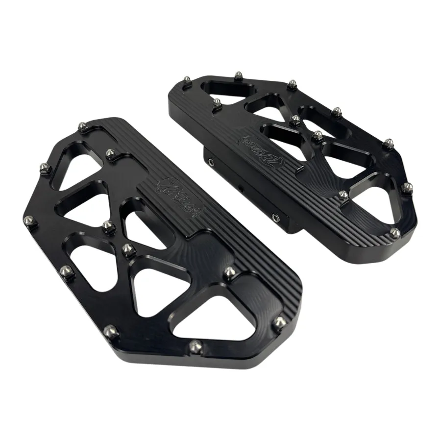 TC Bros. Pro Series MX Passenger Floorboards for Harley Davidson Bagger Touring Models