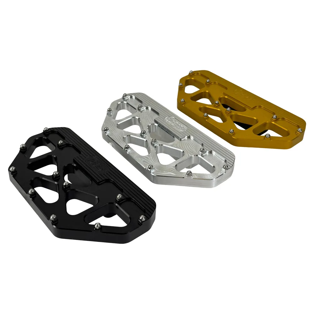 TC Bros. Pro Series MX Passenger Floorboards for Harley Davidson Bagger Touring Models