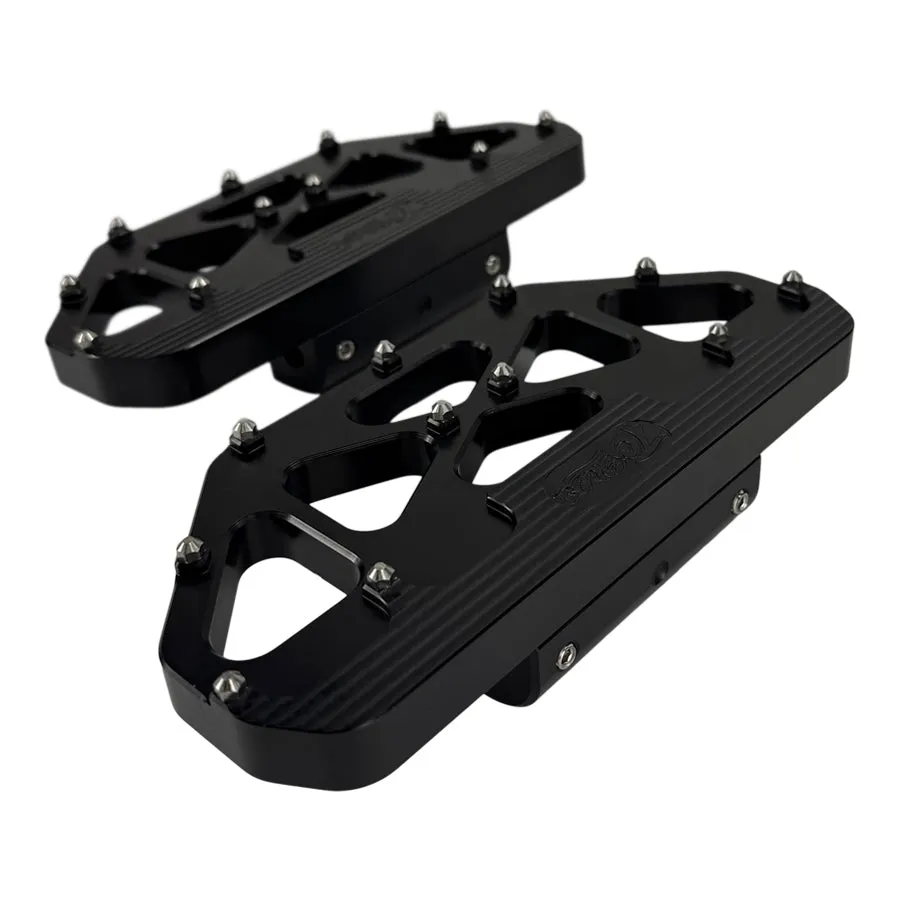 TC Bros. Pro Series MX Passenger Floorboards for Harley Davidson Bagger Touring Models