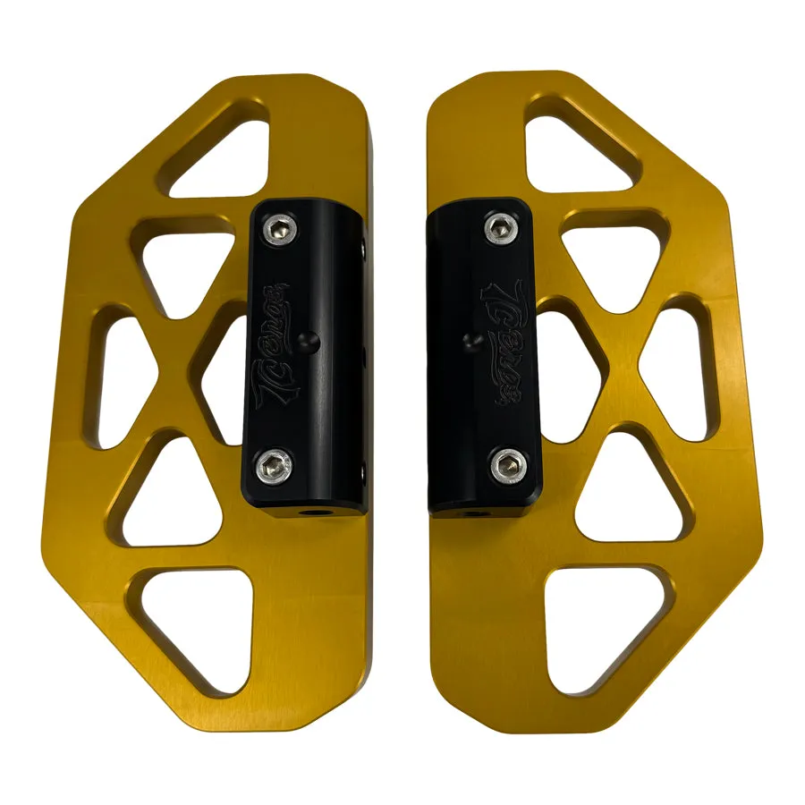TC Bros. Pro Series MX Passenger Floorboards for Harley Davidson Bagger Touring Models