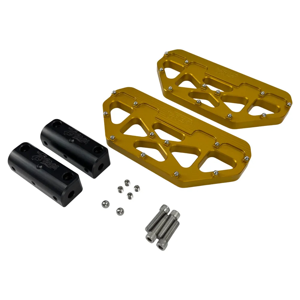 TC Bros. Pro Series MX Passenger Floorboards for Harley Davidson Bagger Touring Models
