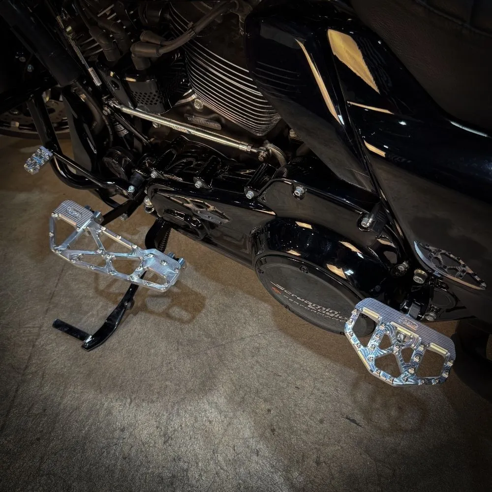 TC Bros. Pro Series MX Slim Floorboards for Harley Davidson Bagger Touring Models