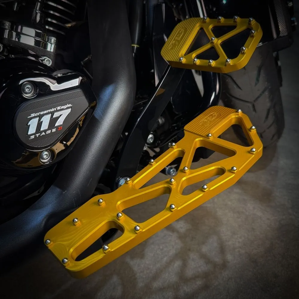 TC Bros. Pro Series MX Slim Floorboards for Harley Davidson Bagger Touring Models