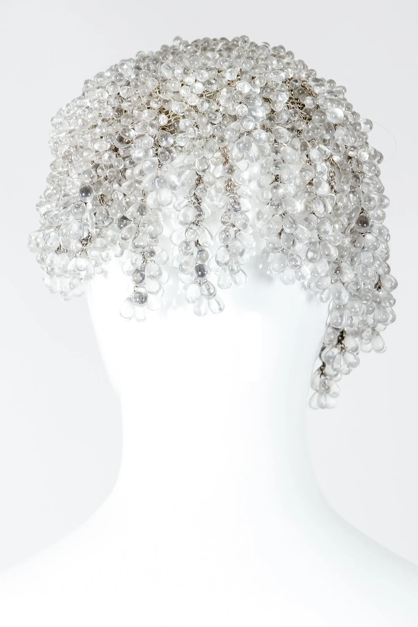 Teardrop Beaded Casque Cap