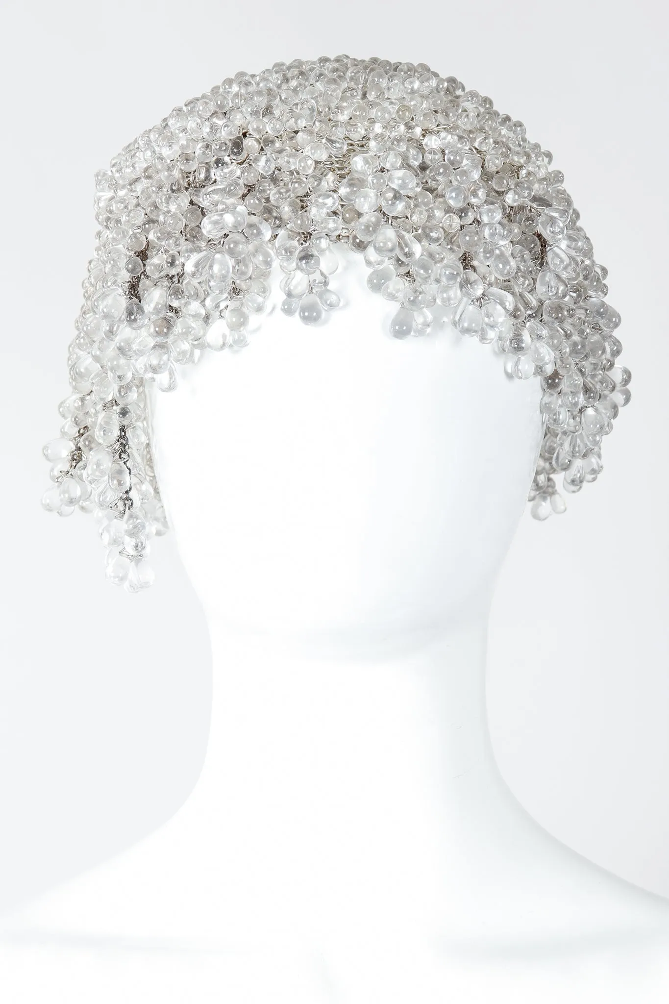 Teardrop Beaded Casque Cap