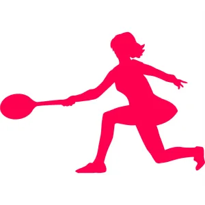 Tennis Player Vinyl Graphic