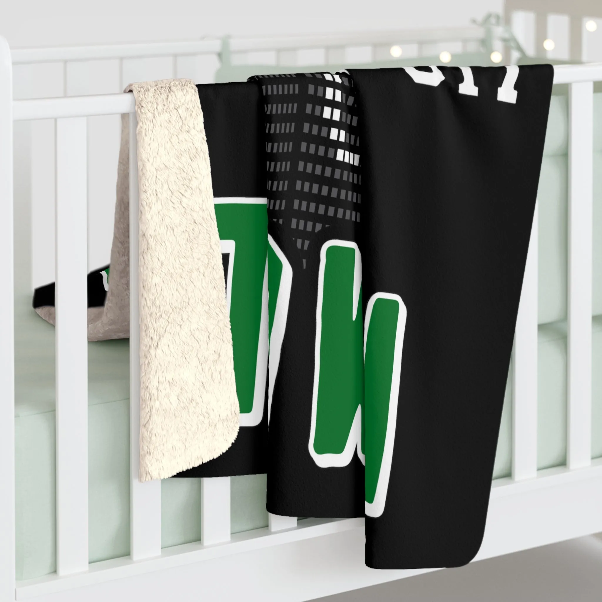 Title Town Boston Basketball Sherpa Fleece Blanket
