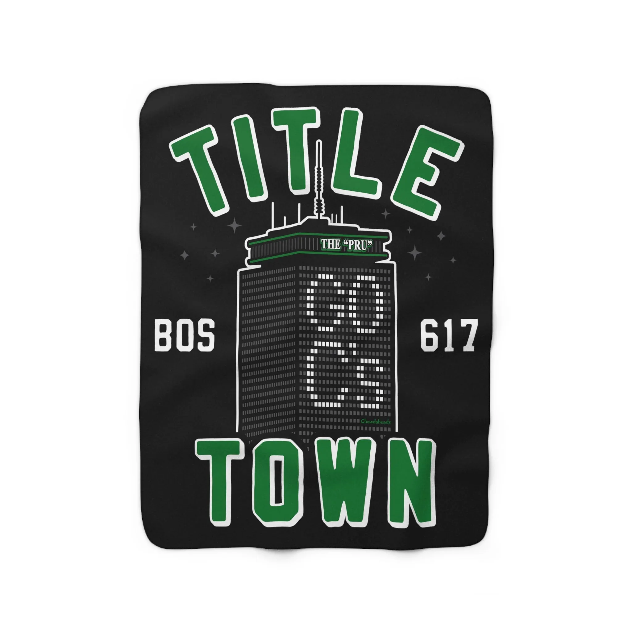 Title Town Boston Basketball Sherpa Fleece Blanket