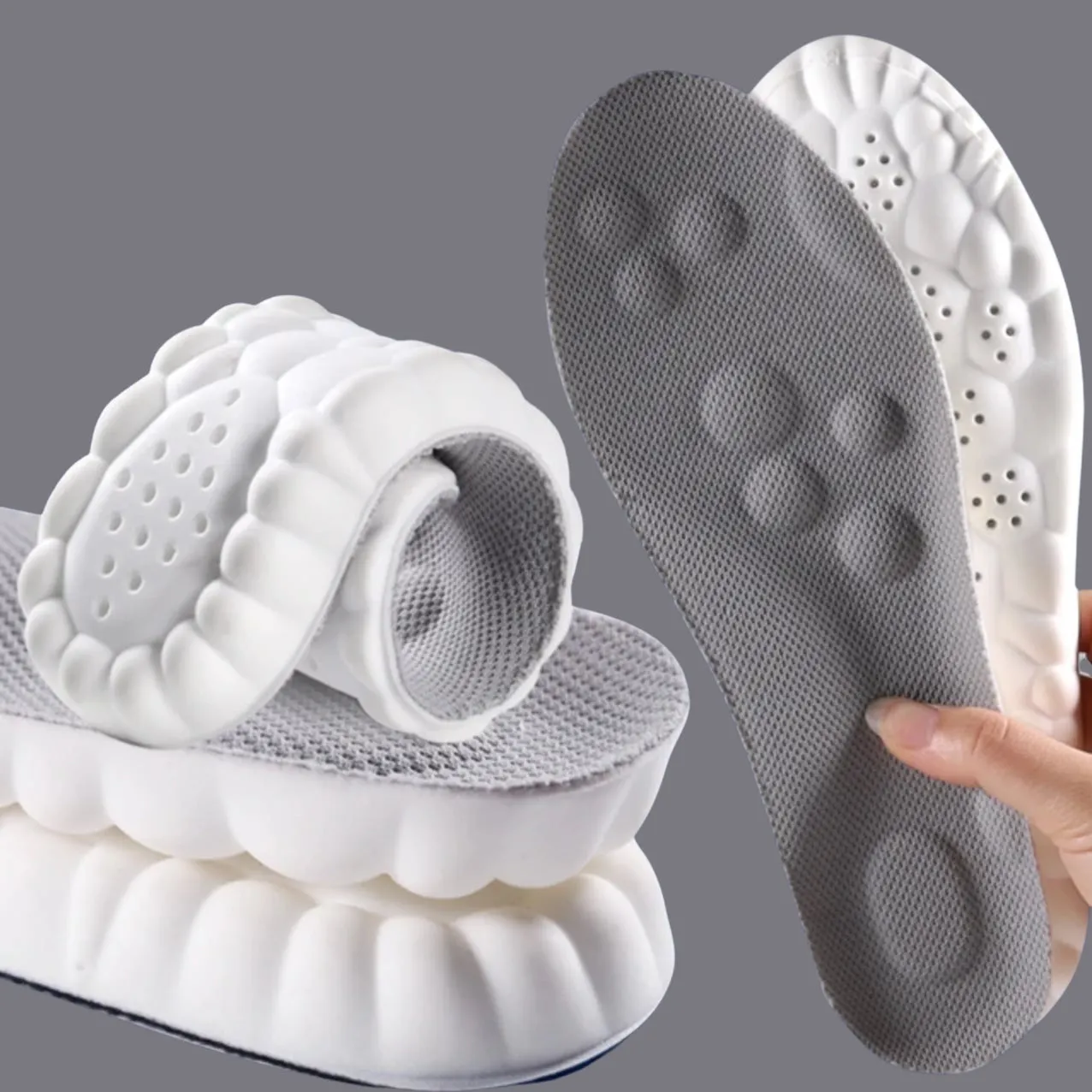Ultra-Soft Gel Running Insoles for Maximum Comfort and Shock Absorption in Athletic Shoes
