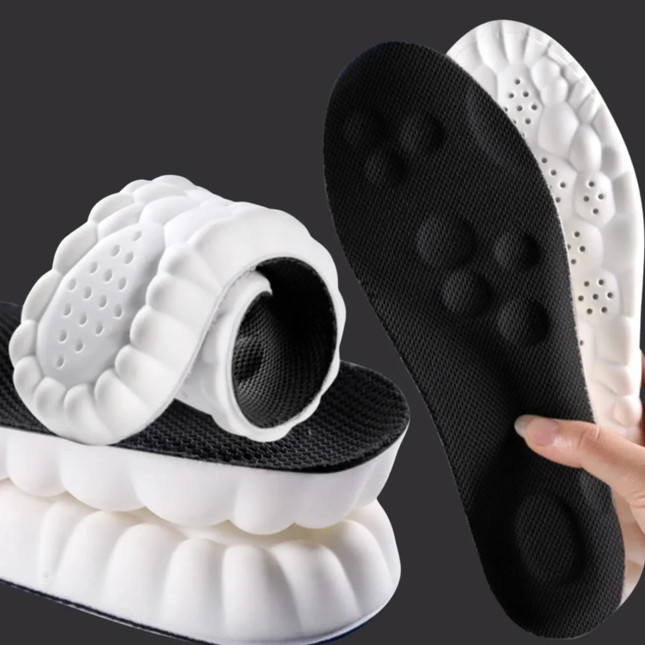 Ultra-Soft Gel Running Insoles for Maximum Comfort and Shock Absorption in Athletic Shoes