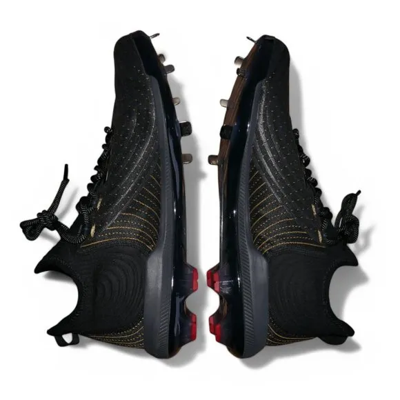 Under Armour Harper 4 Low St Metal Baseball Cleats Mens Size 15 Black/Gold NEW