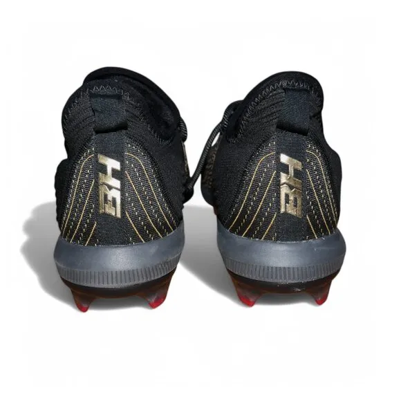 Under Armour Harper 4 Low St Metal Baseball Cleats Mens Size 15 Black/Gold NEW