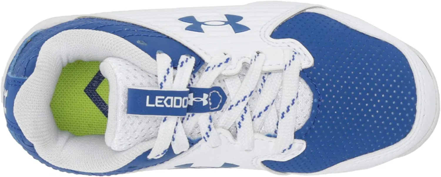 Under Armour Leadoff Low RM Jr. Youth Molded Cleat - Royal/White