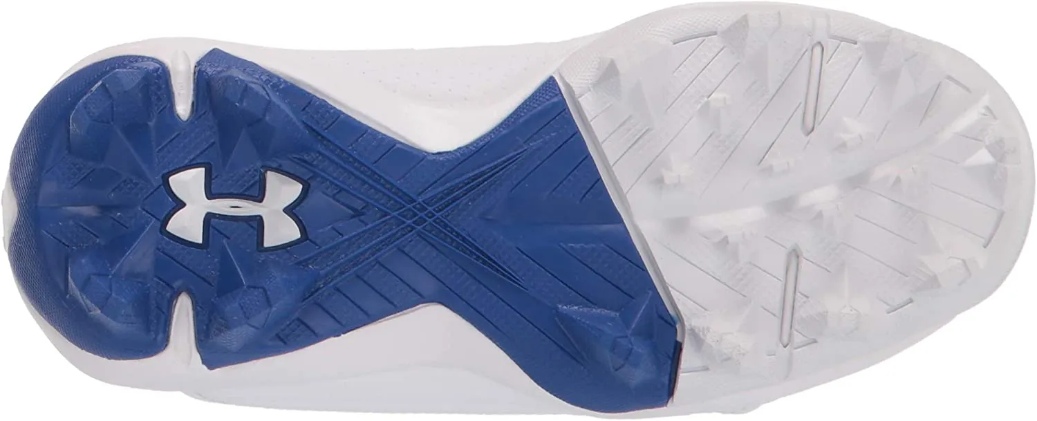 Under Armour Leadoff Low RM Jr. Youth Molded Cleat - Royal/White