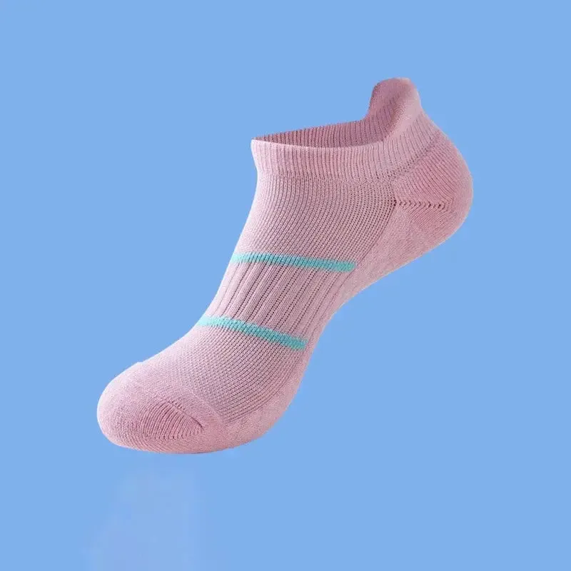 Women Running Sports Socks Basketball Breathable Anti Slip Sport Cycling Walking Women Outdoor Sock Cotton Athletic No Sweat Sock