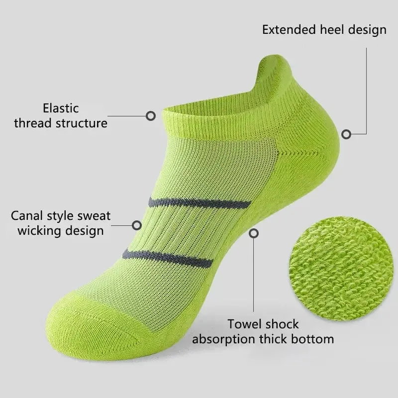 Women Running Sports Socks Basketball Breathable Anti Slip Sport Cycling Walking Women Outdoor Sock Cotton Athletic No Sweat Sock