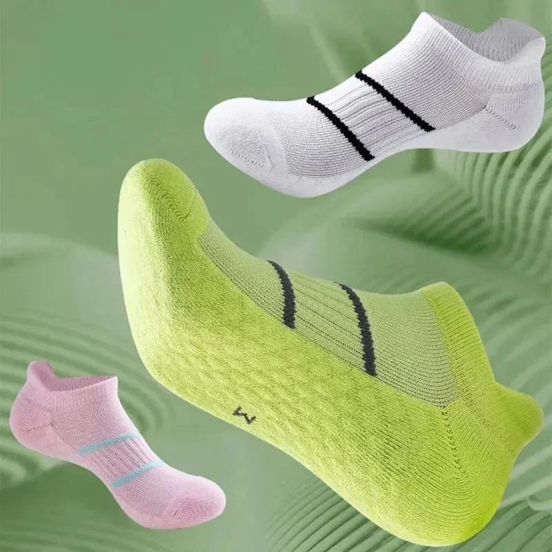 Women Running Sports Socks Basketball Breathable Anti Slip Sport Cycling Walking Women Outdoor Sock Cotton Athletic No Sweat Sock