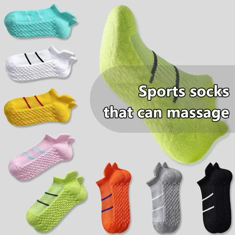 Women Running Sports Socks Basketball Breathable Anti Slip Sport Cycling Walking Women Outdoor Sock Cotton Athletic No Sweat Sock