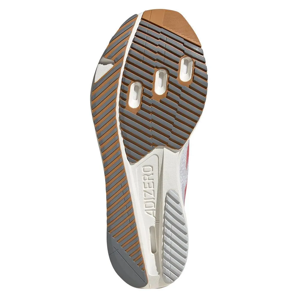 Women`s Adizero SL2 Running Shoes White and Pure Ruby