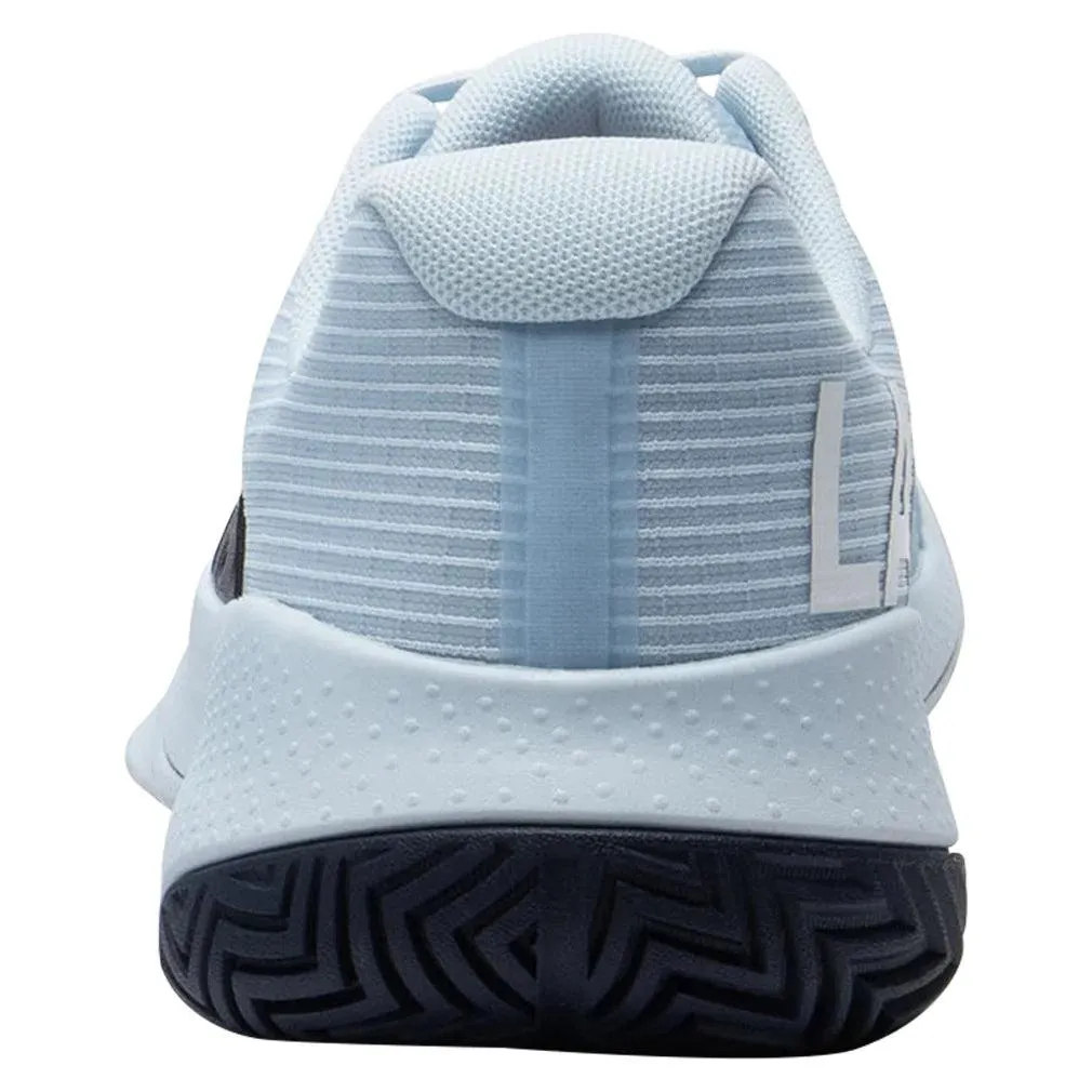 Women`s Power Serve Tennis Shoes Light Blue and Navy