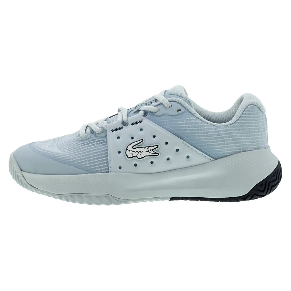 Women`s Power Serve Tennis Shoes Light Blue and Navy