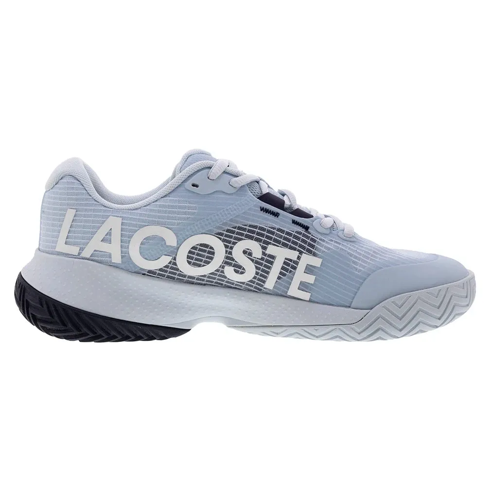 Women`s Power Serve Tennis Shoes Light Blue and Navy