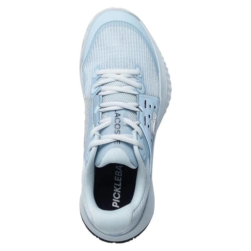 Women`s Power Serve Tennis Shoes Light Blue and Navy