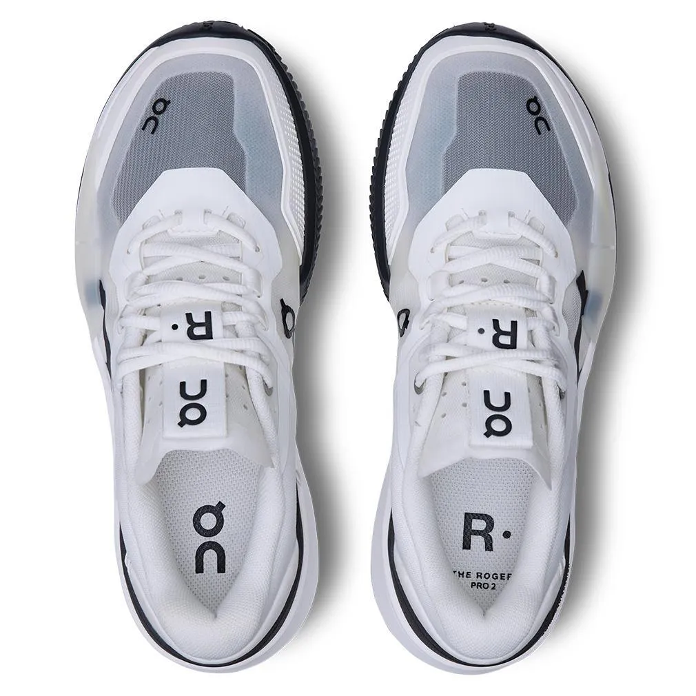 Women`s THE ROGER Pro 2 Clay Tennis Shoes White and Black