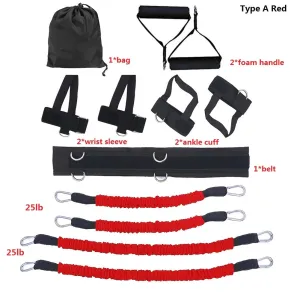 Workout Power 140lbs Resistance Band Boxing Endurance Agility Pull Rope Crossfit Rubber Band Basketball Training Resistance Rope