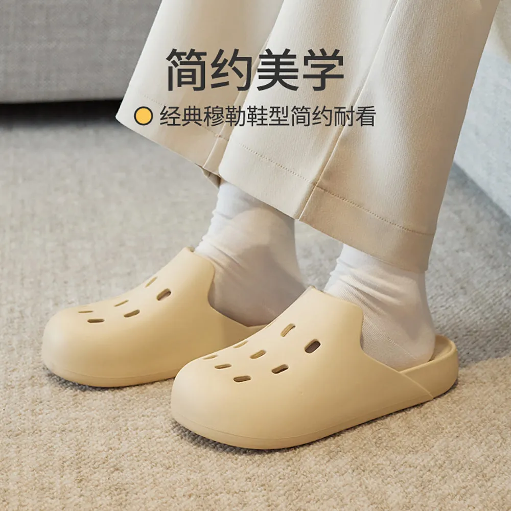 YouDiao Classic Mule Shoes - Cream White, Size 37-38