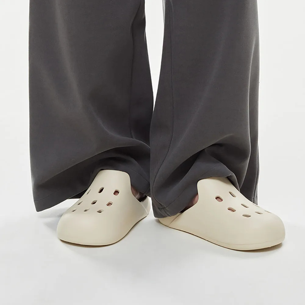 YouDiao Classic Mule Shoes - Cream White, Size 37-38
