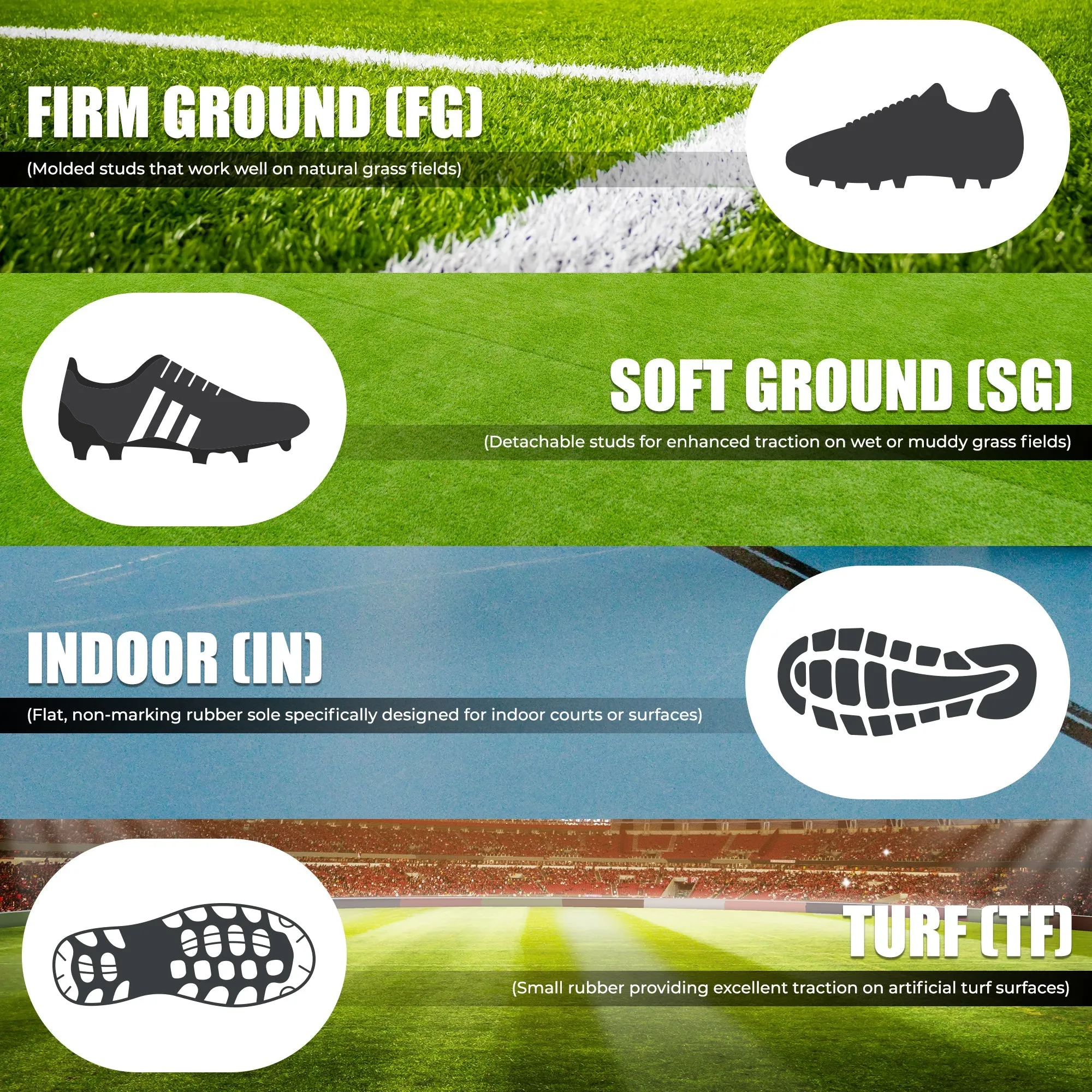 Youth Striker Firm Ground Soccer Shoes -Black/Silver