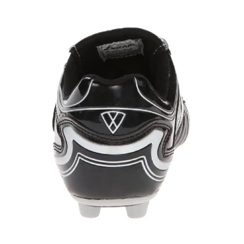 Youth Striker Firm Ground Soccer Shoes -Black/Silver