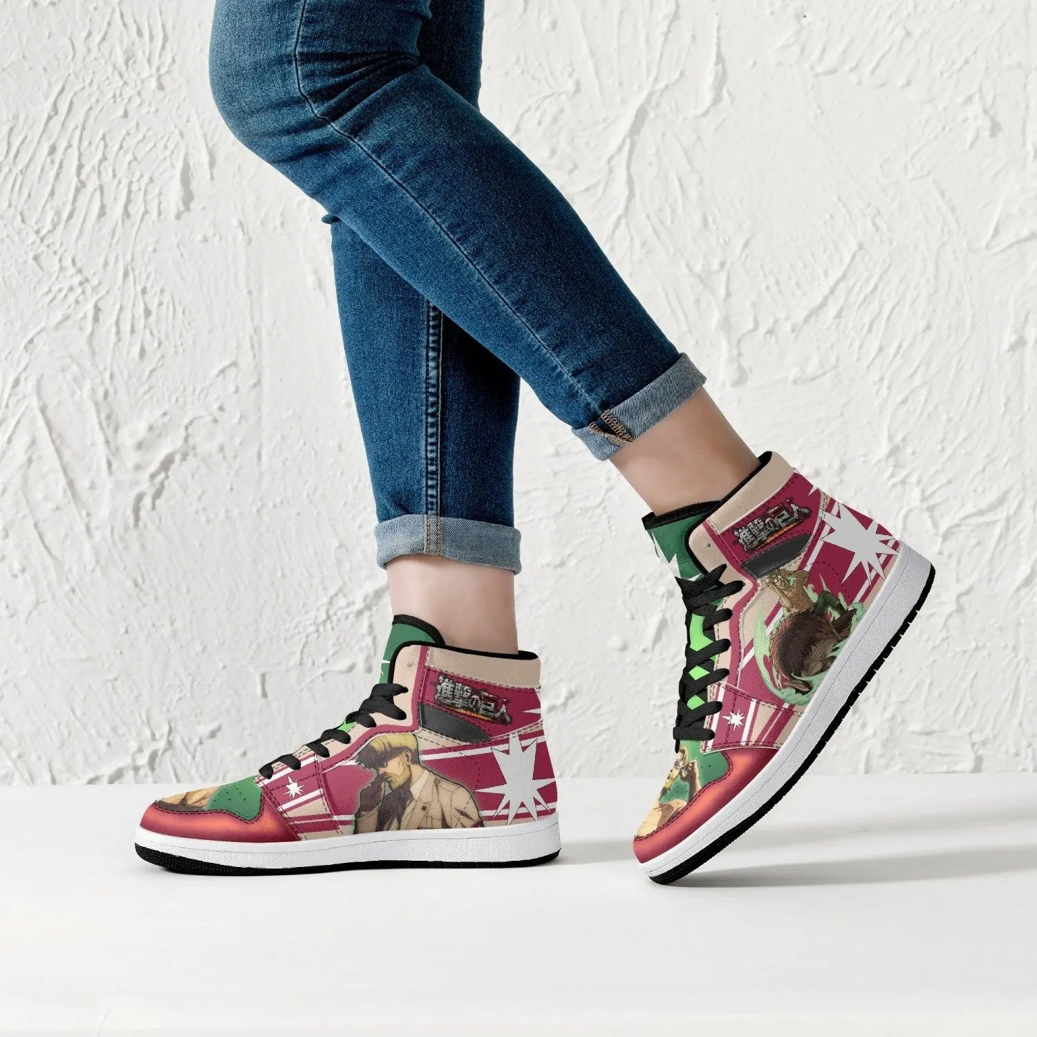 Zeke Yeager Attack on Titan Mid 1 Basketball Shoes